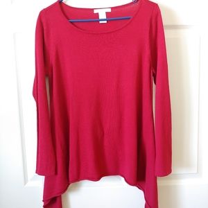 Red- long sleeve-L